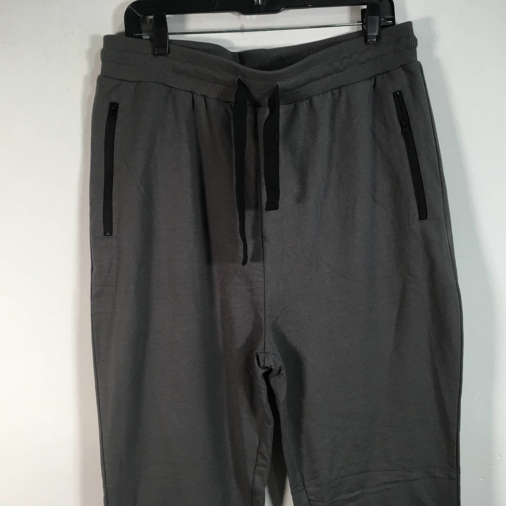 Wicked Stitch Pull-On Jogger Sweat Pant, Men's Size L - Charcoal - Picture 6 of 9